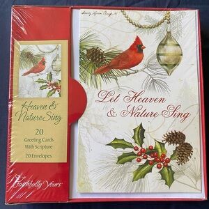 NIB “20 Christmas Cards/ Envelopes with Scripture”